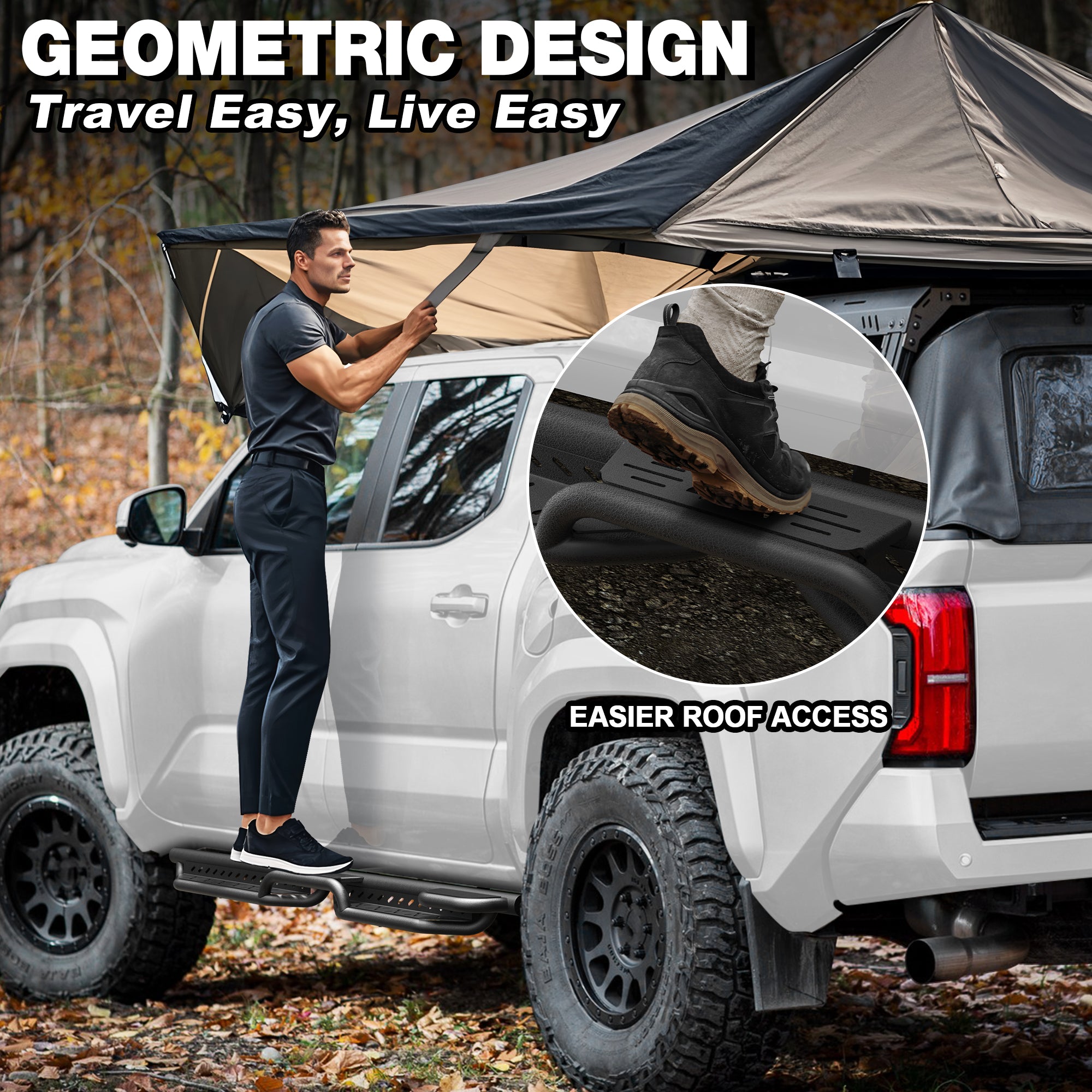 Prado Running Boards Side Step Compatible for Toyota Land Cruiser Prado LC250 2024-2025