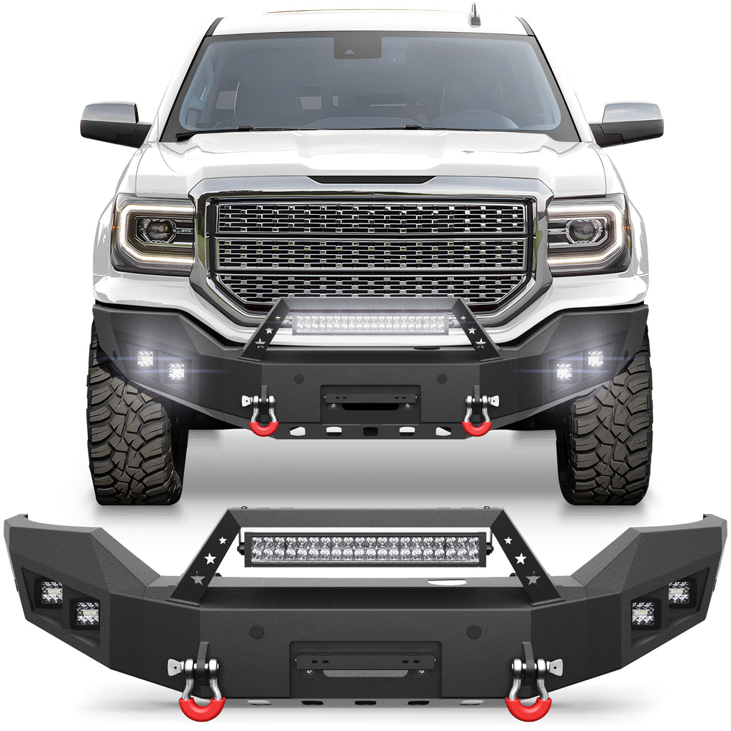 Sierra 1500 Front Bumper for 2016-2017-2018 GMC Sierra 1500