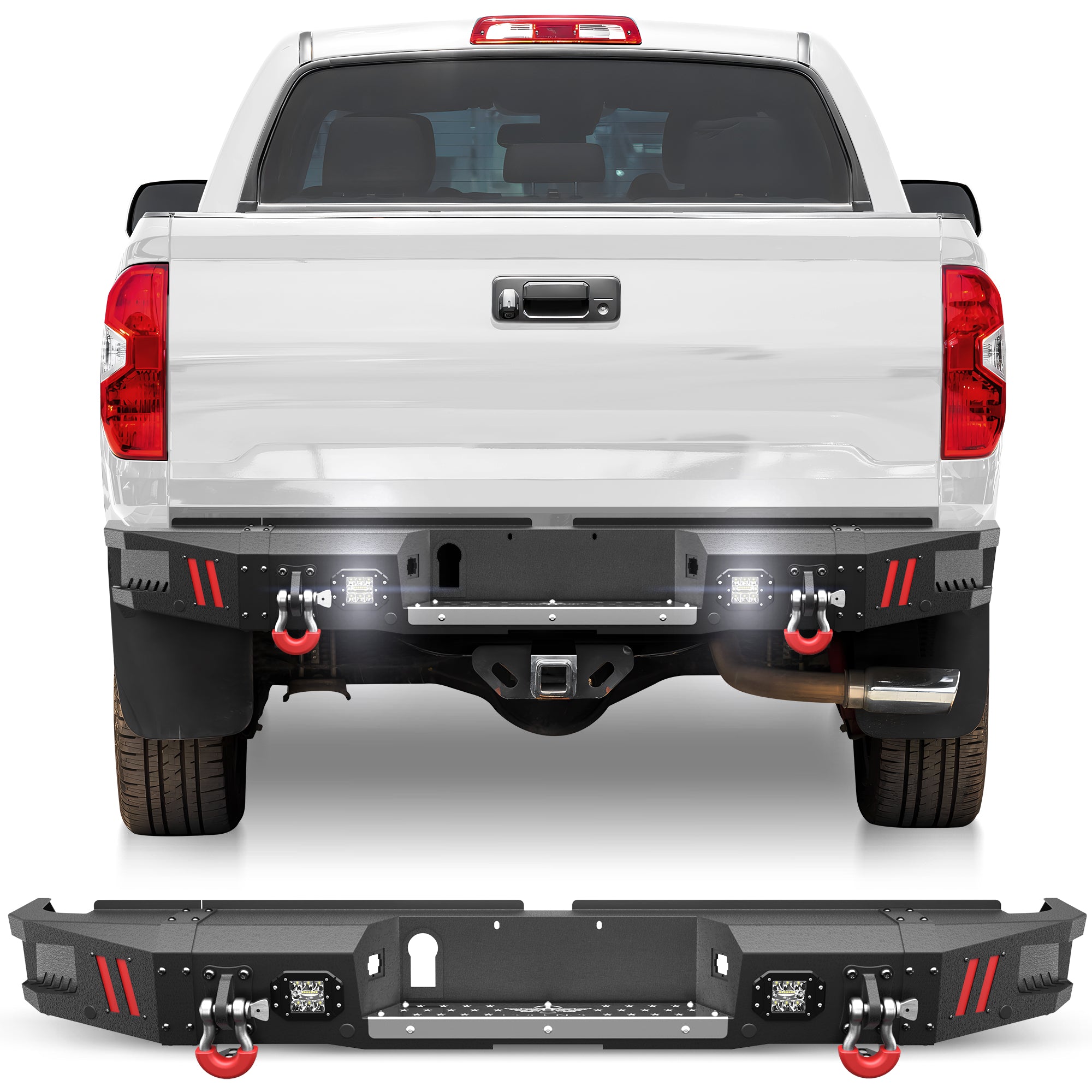 Tundra Rear Bumper Compatible with Toyota Tundra 2014-2021