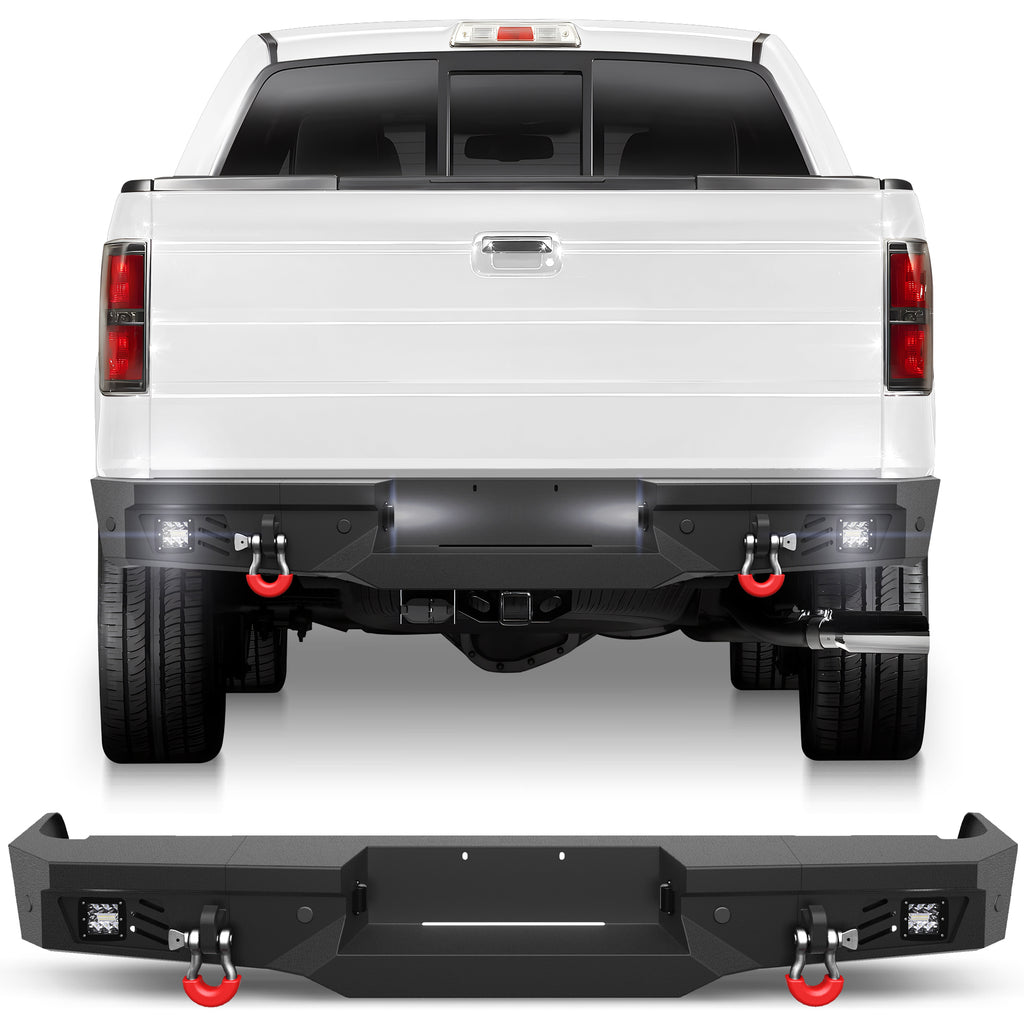 F150 Rear Bumper for 2009-2014 Ford F150 Pickup (Excluding Raptor)