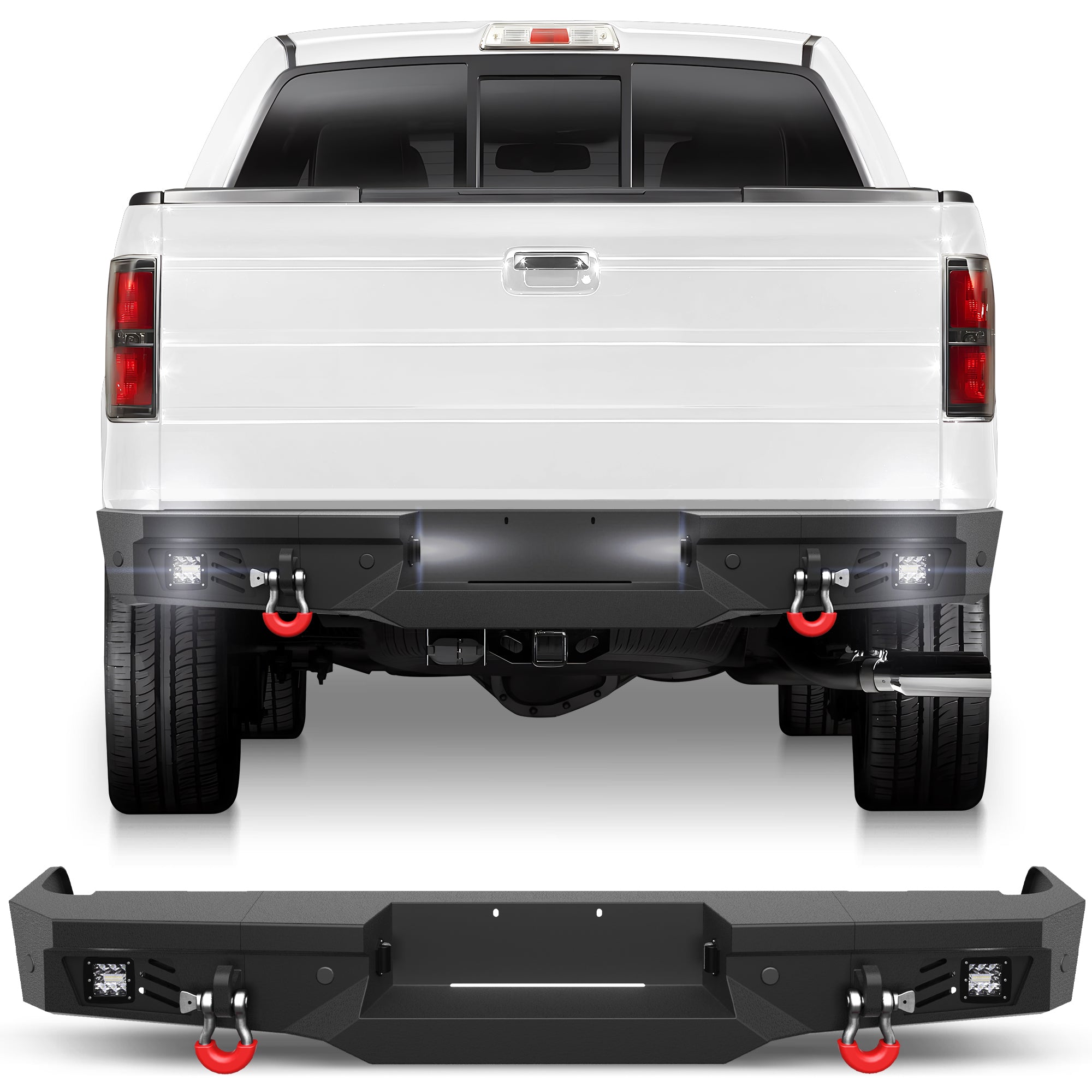 F150 Rear Bumper for 2009-2014 Ford F150 Pickup (Excluding Raptor)