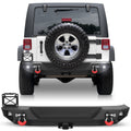 Jeep JK Rear Bumper Compatible with Jeep Wrangler JK JKU 2007-2018