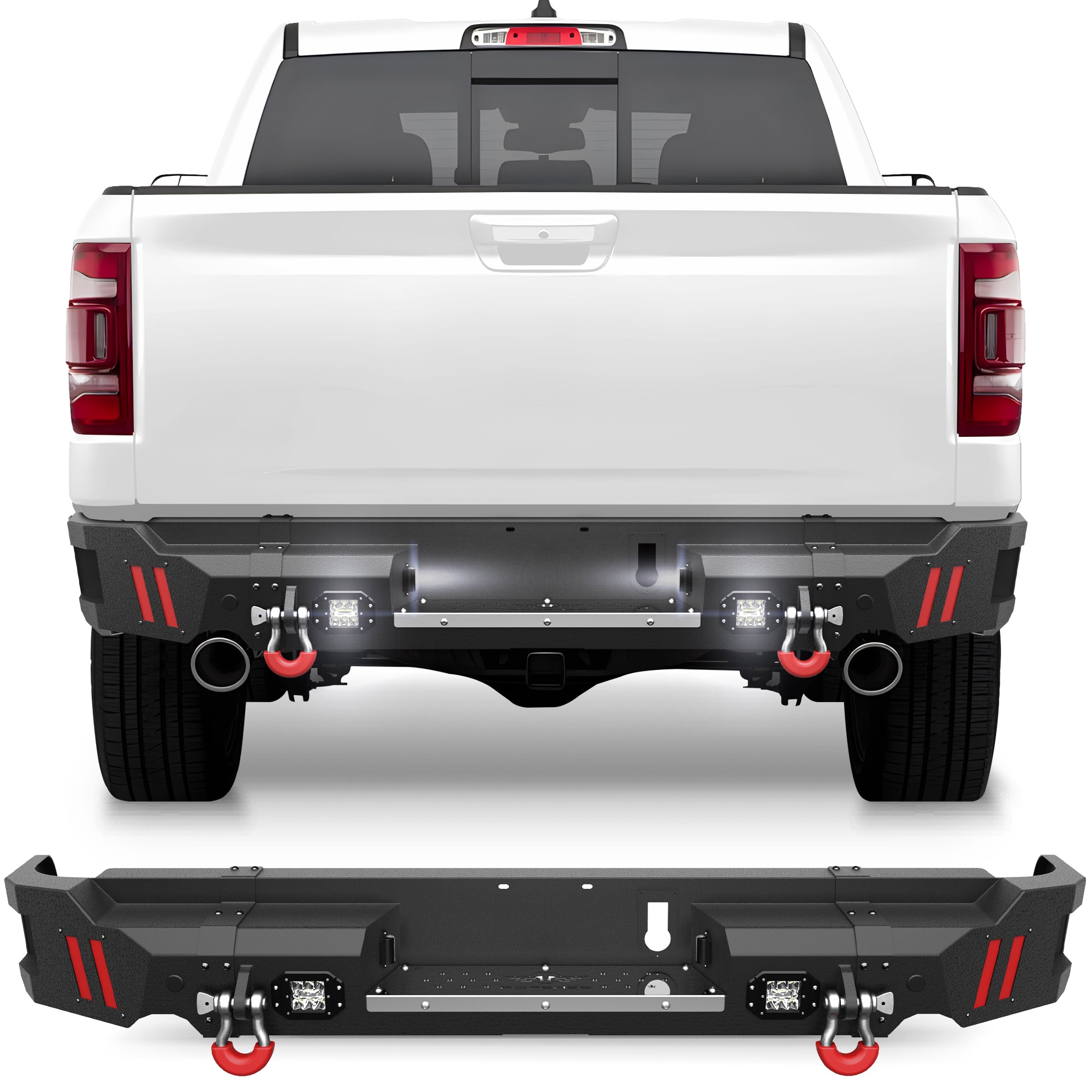 Ram 1500 Rear Bumper for 2019-2025 Ram 1500 (Excluding Classic)
