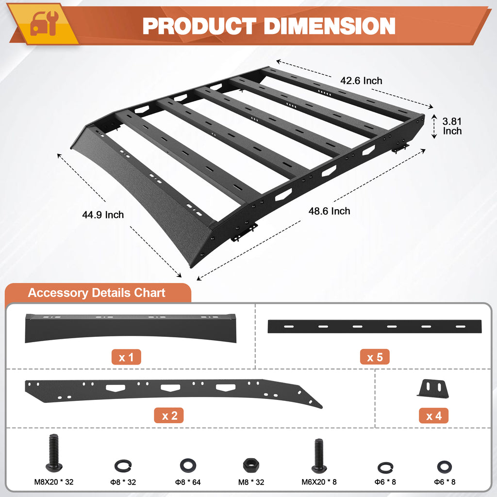 Roof Rack for 2005-2023 Toyota Tacoma Access Cab
