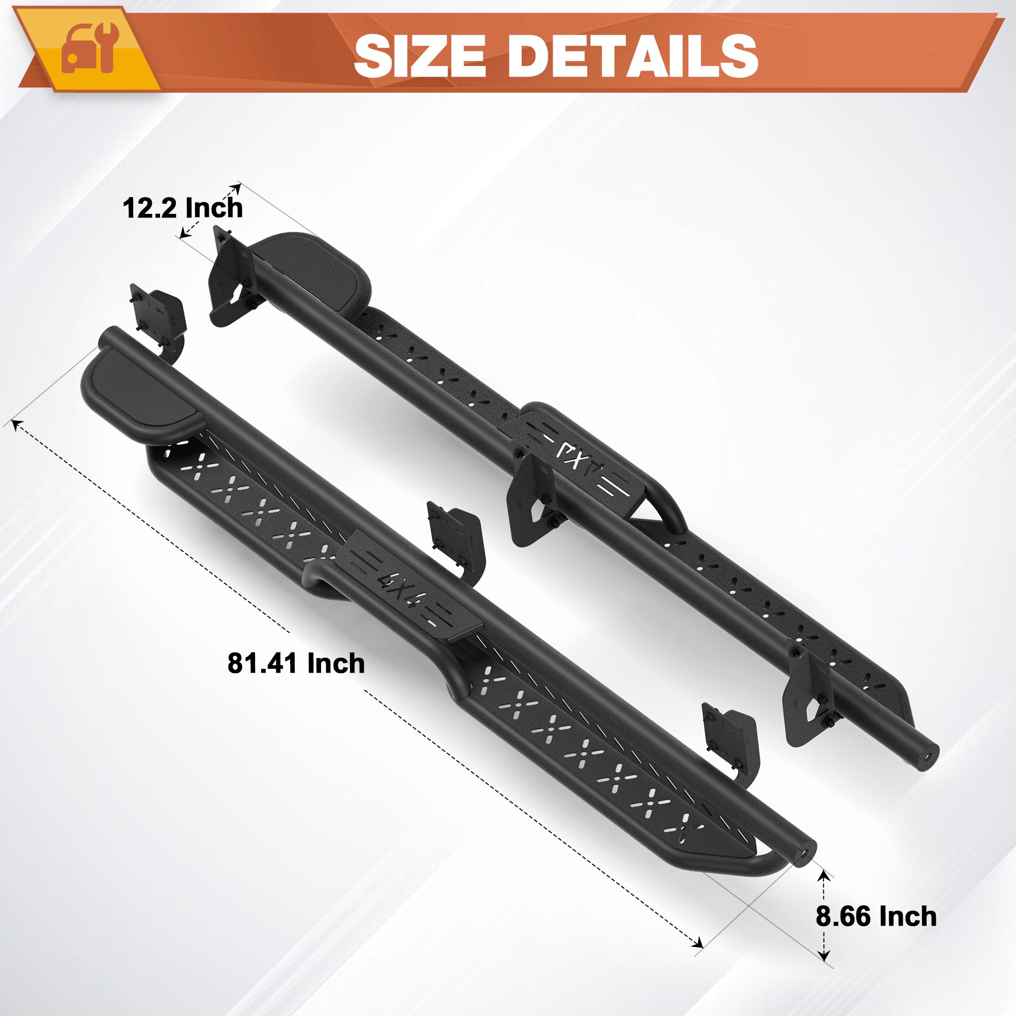 F250 Running Boards Side Steps for 1999-2016 Ford F250 SuperCrew