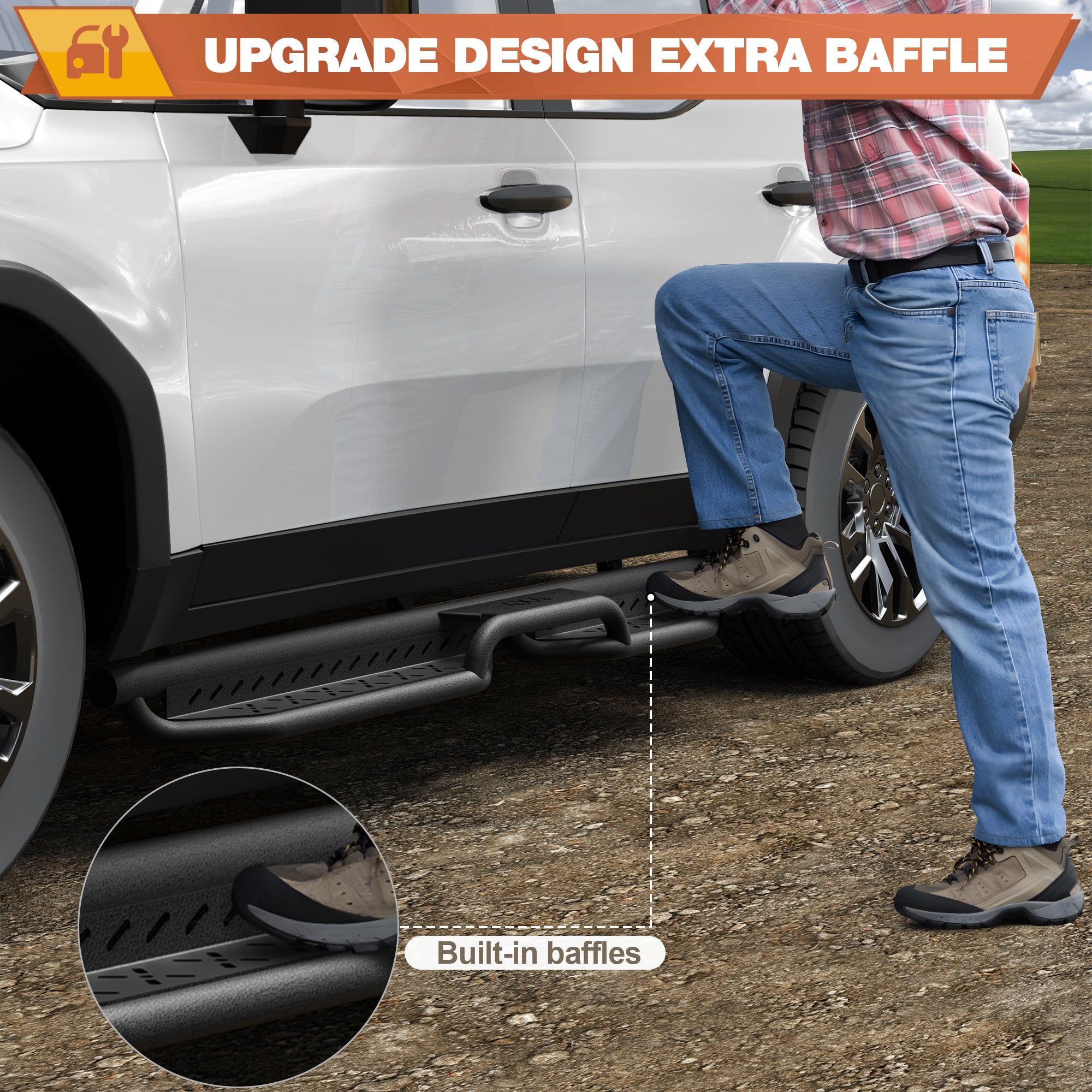 Prado Running Boards Side Step Compatible for Toyota Land Cruiser Prado LC250 2024-2025