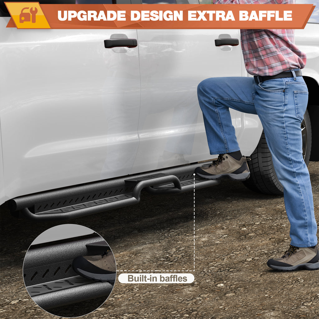 Running Boards for 2007-2021 Toyota Tundra Crew Max