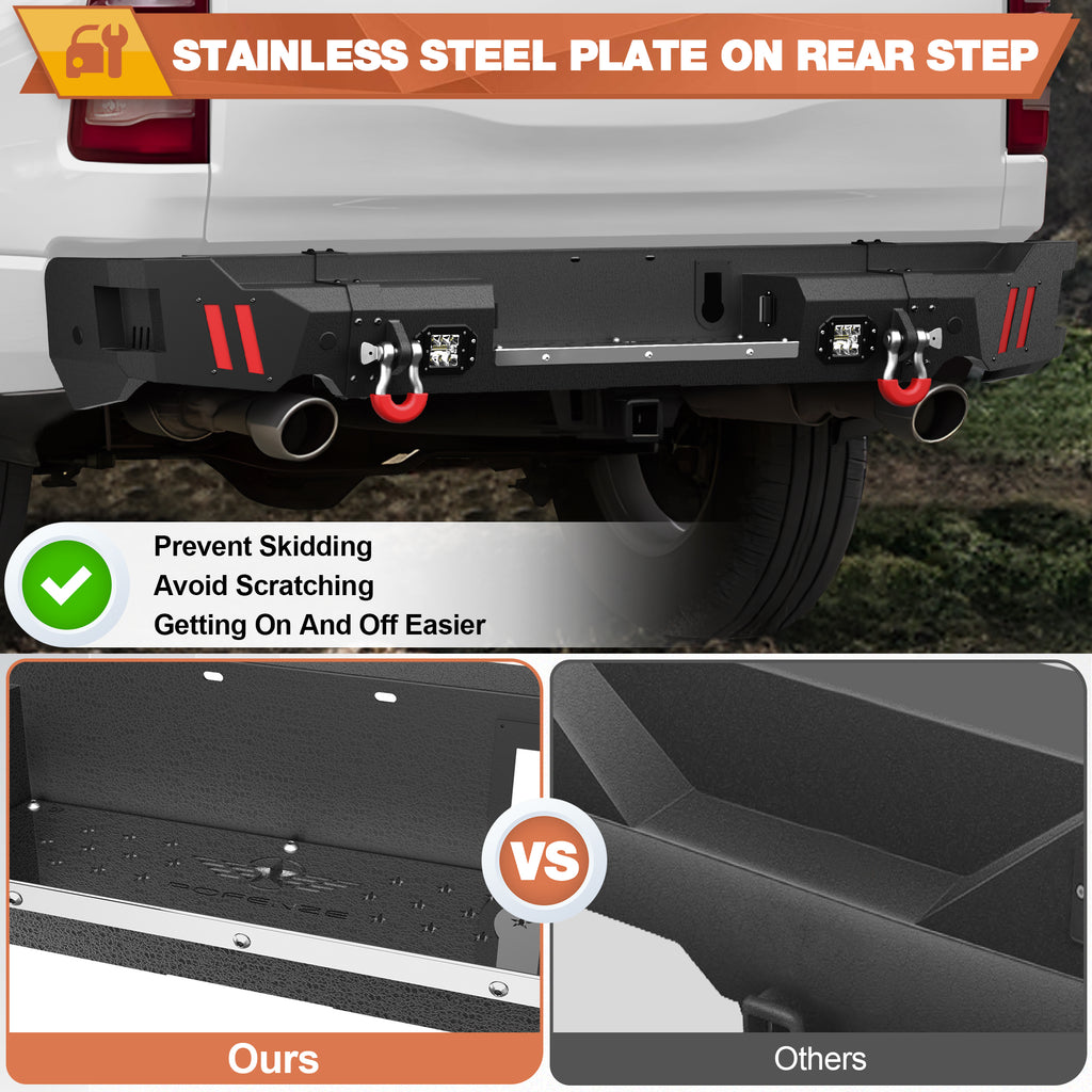 Ram 1500 Rear Bumper for 2019-2025 Ram 1500 (Excluding Classic)