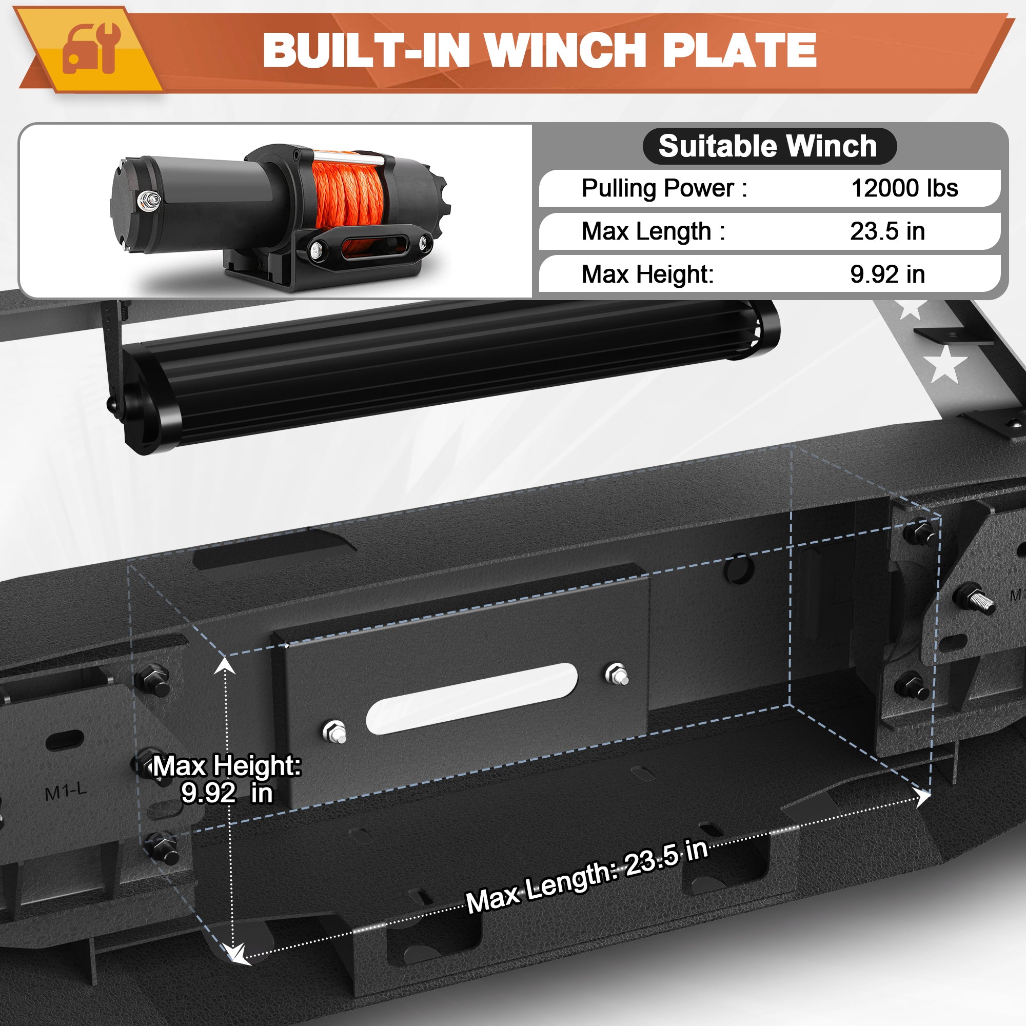 Sierra 1500 Front Bumper for 2014-2015 GMC Sierra 1500