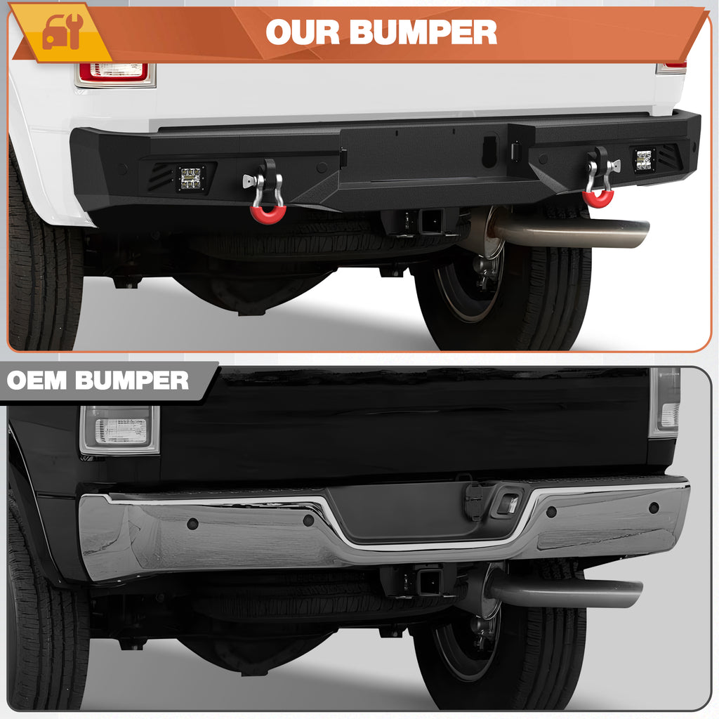 Ram 2500 Rear Bumper for 2010-2018 Dodge Ram 2500/3500