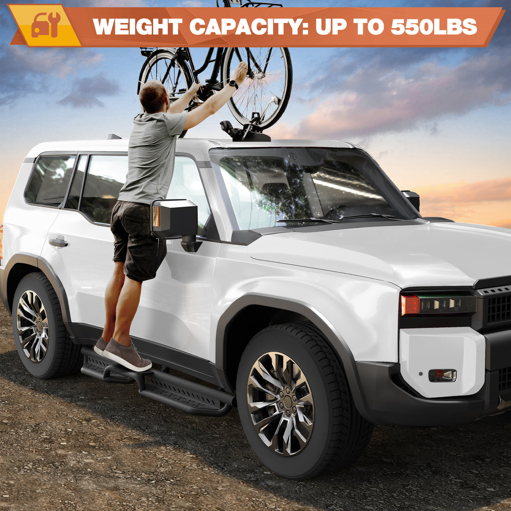 Prado Running Boards Side Step Compatible for Toyota Land Cruiser Prado LC250 2024-2025