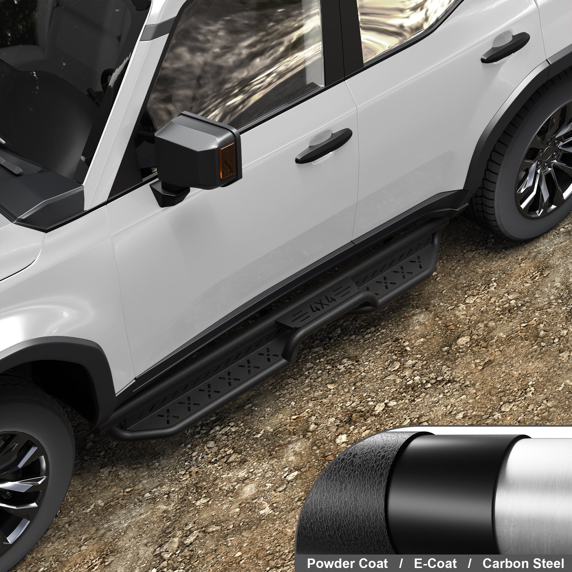 Prado Running Boards Side Step Compatible for Toyota Land Cruiser Prado LC250 2024-2025