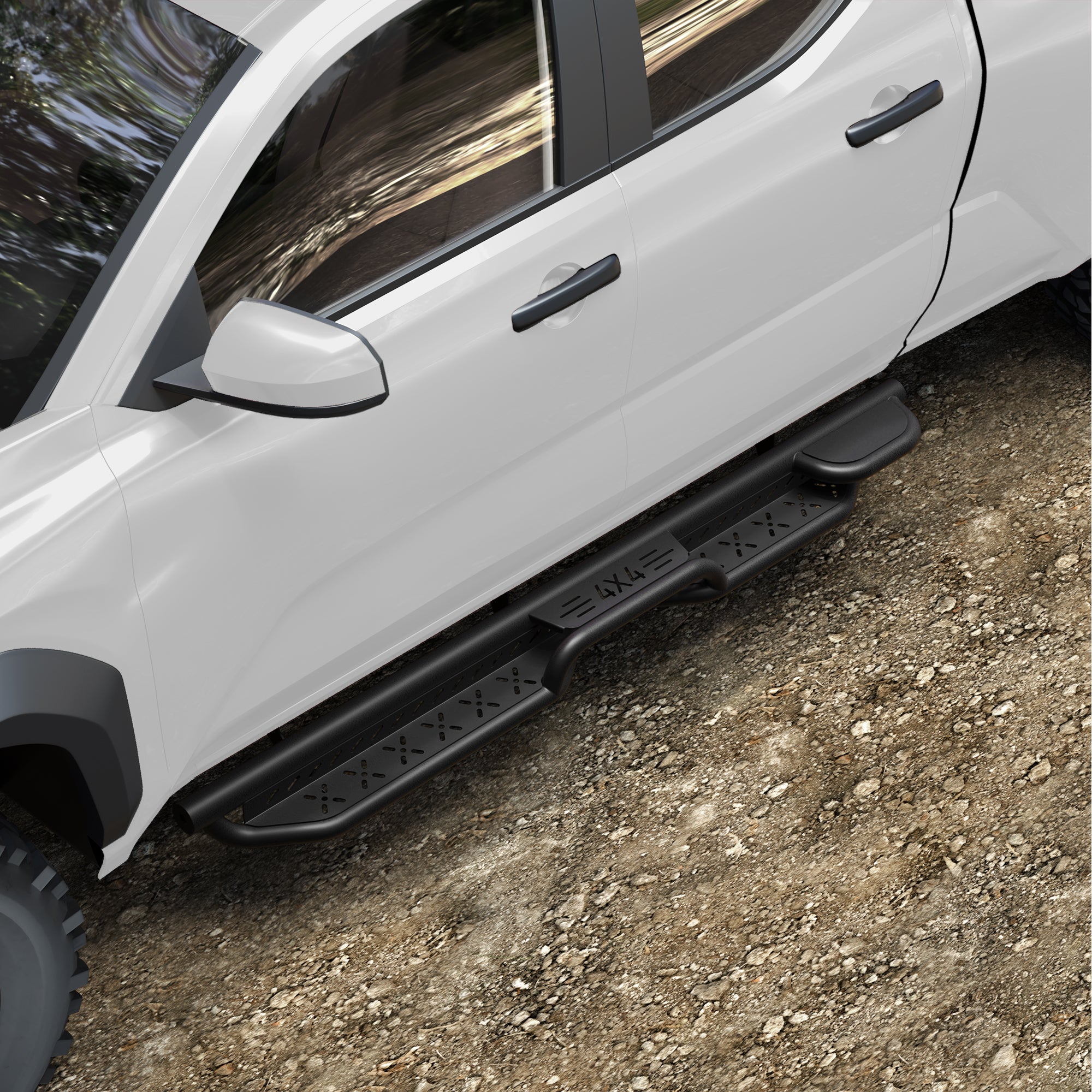 Tacoma Running Boards Compatible with 2024-2025-2026 Toyota Tacoma Crew Cab