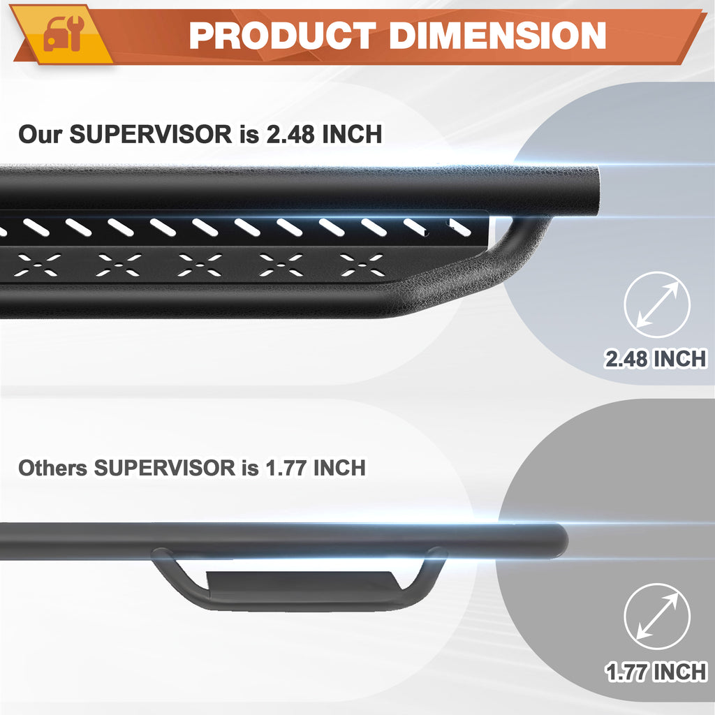 Running Boards for 2007-2021 Toyota Tundra Crew Max