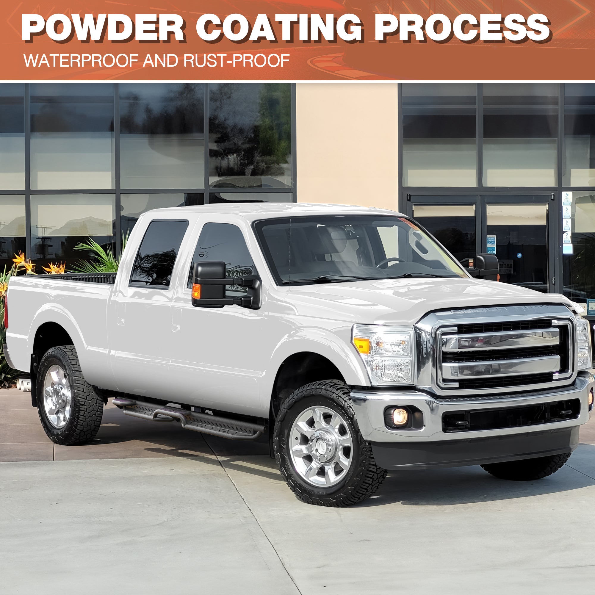F250 Running Boards Side Steps for 1999-2016 Ford F250 SuperCrew