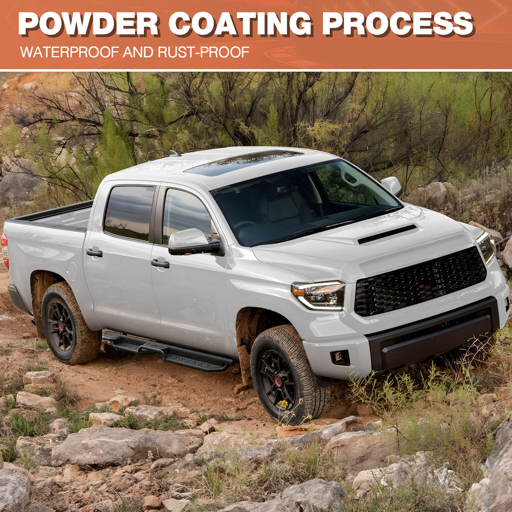 Running Boards for 2007-2021 Toyota Tundra Crew Max