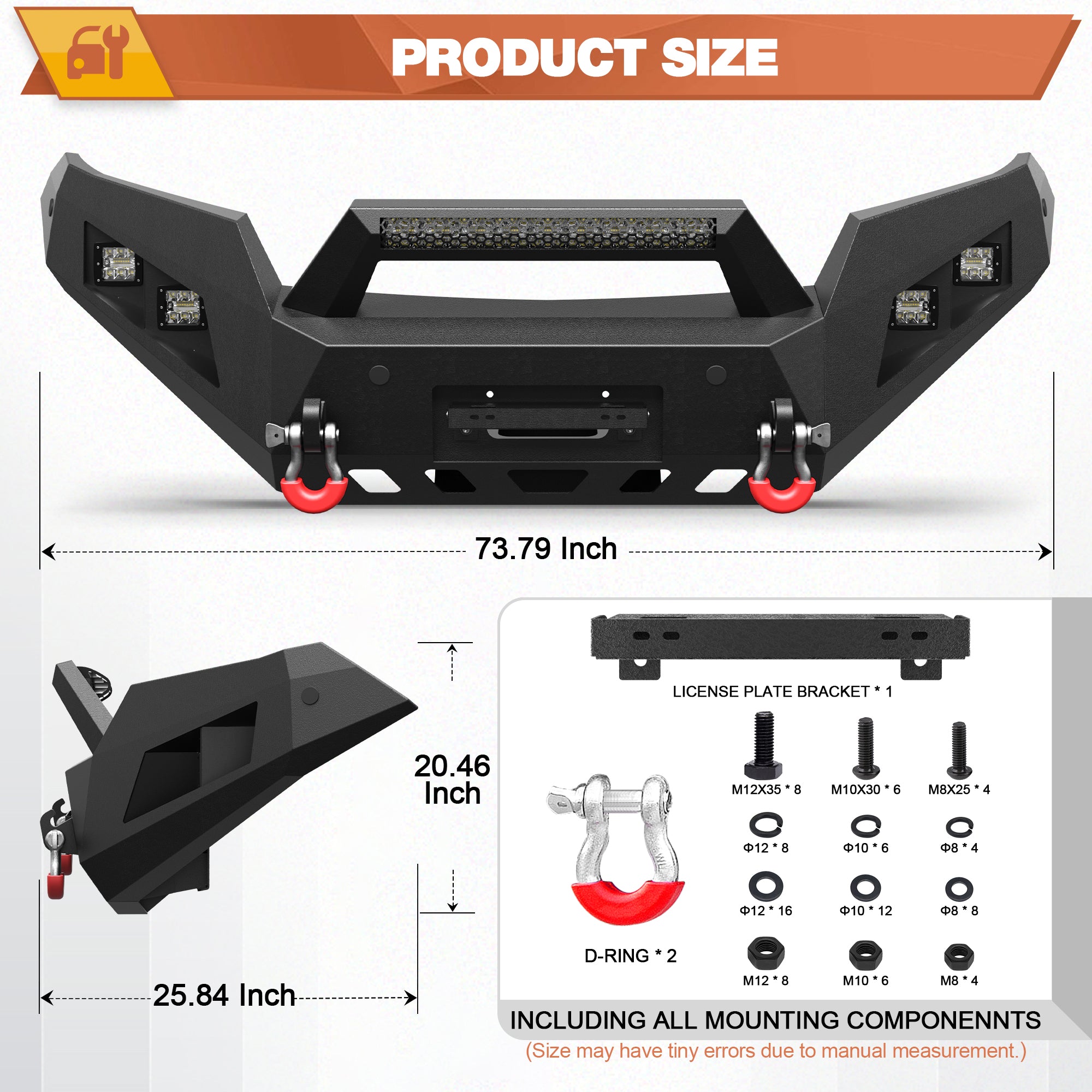 Colorado Front Bumper for 2015-2020 Chevy Colorado Pickup (Excluding ZR2)