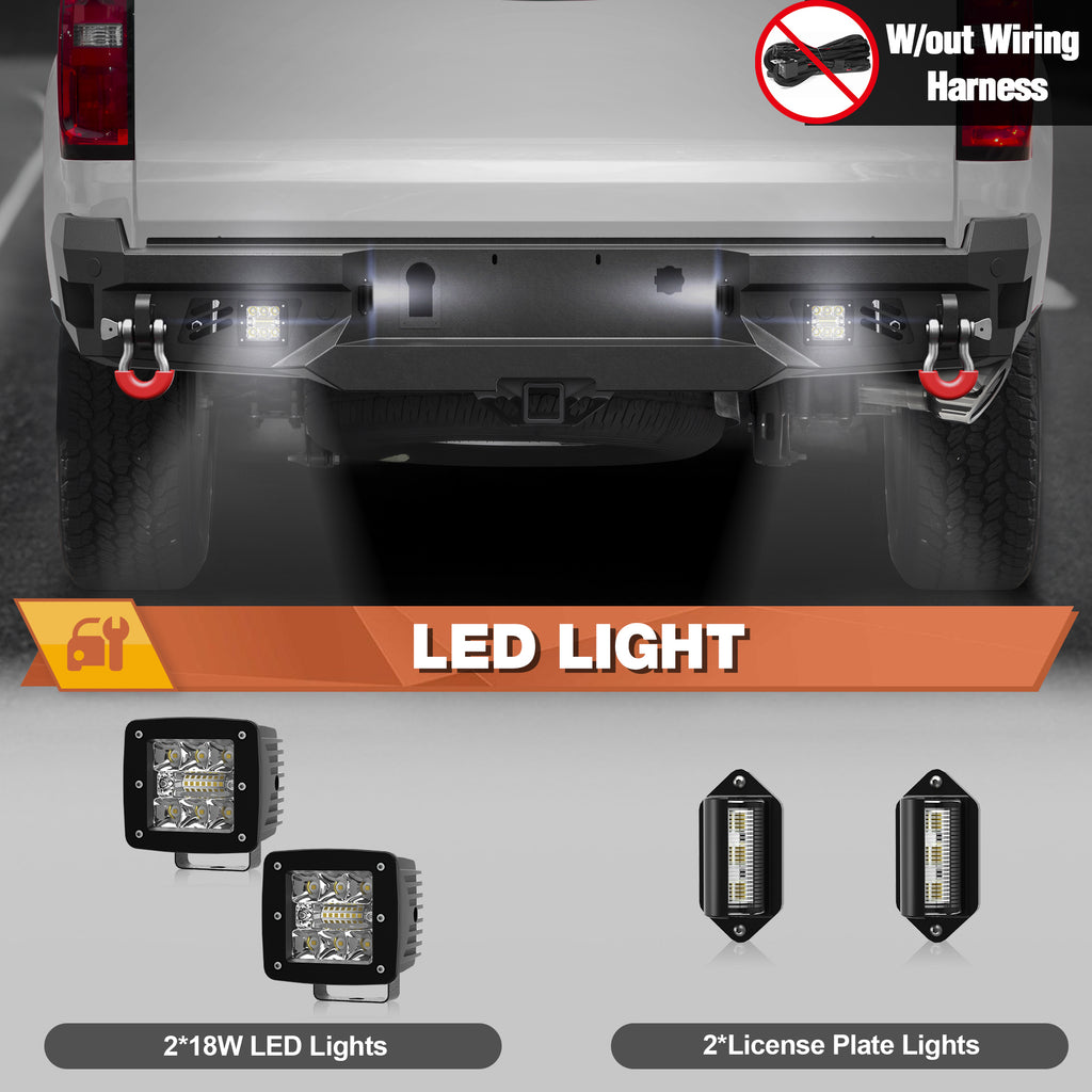 15-22 Chevy Colorado/GMC Canyon Rear Bumper for 2015-2022 Chevy Colorado (Excluding ZR2) and GMC Canyon