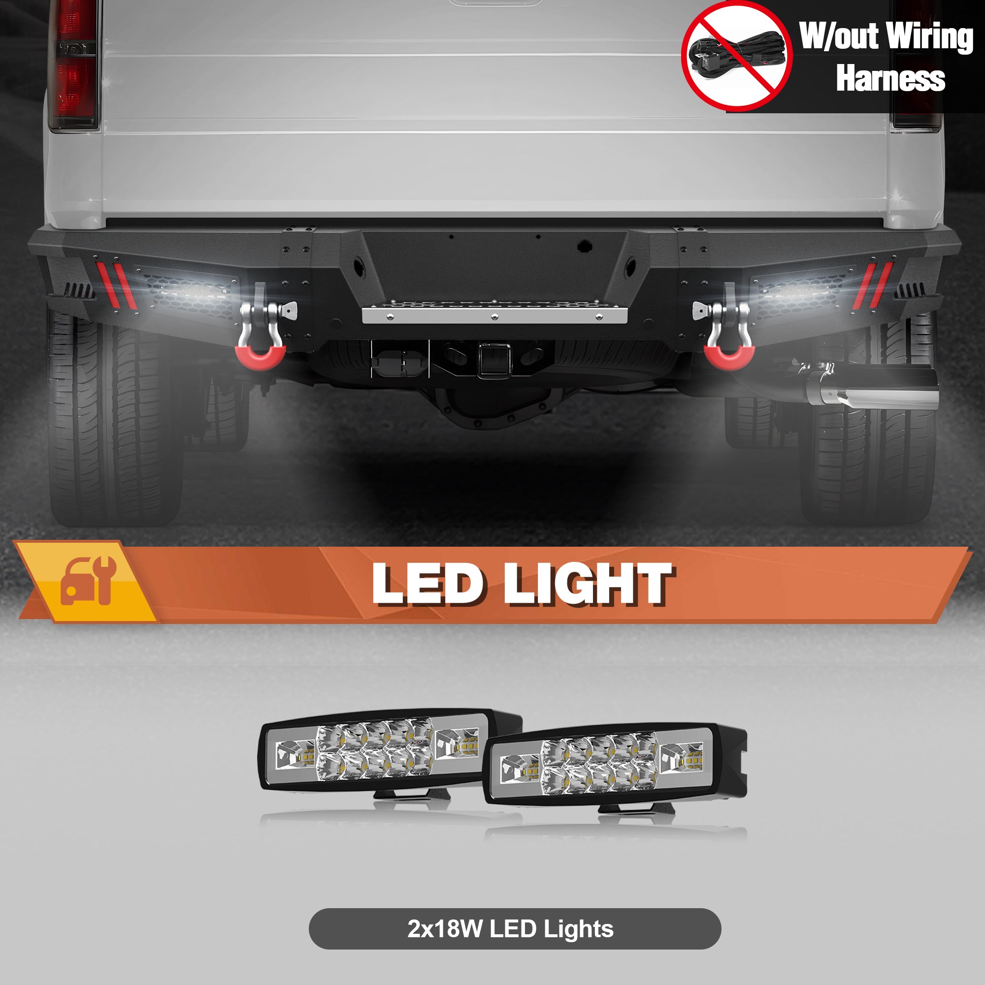 F150 Rear Bumper Fit for Ford 2009-2014 F150 (Excluding Raptor)