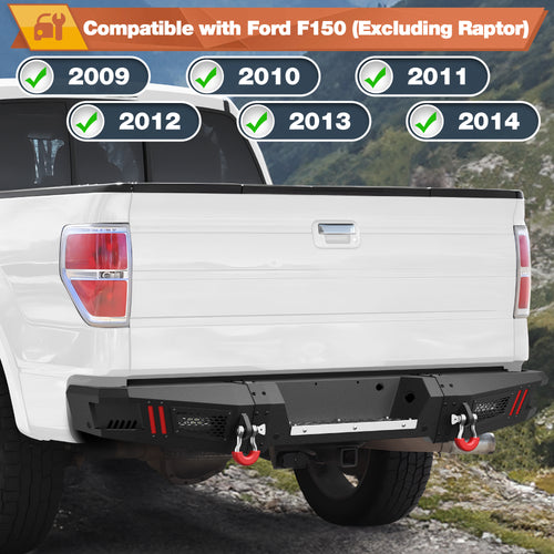 F150 Rear Bumper Fit for Ford 2009-2014 F150 (Excluding Raptor)
