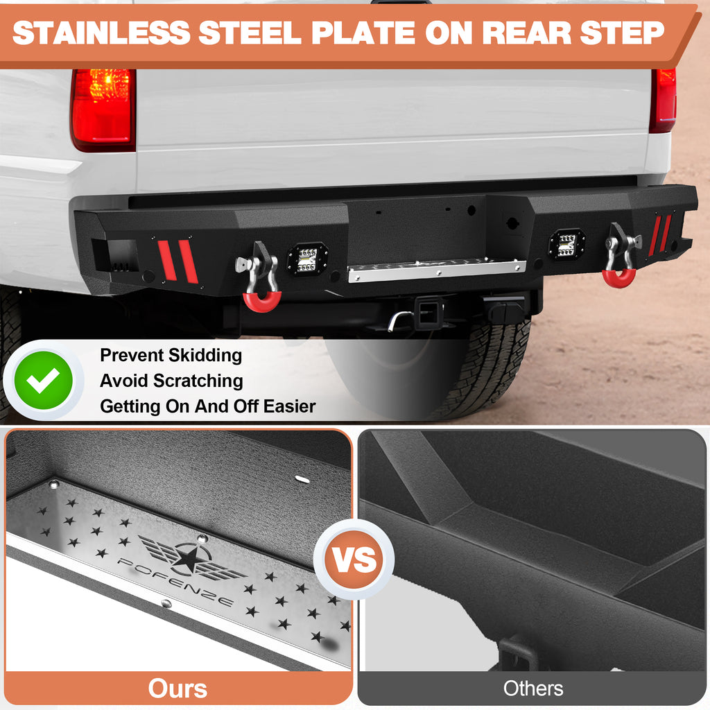 F250 Rear Bumper for 1999-2016 Ford F250/F350/F450