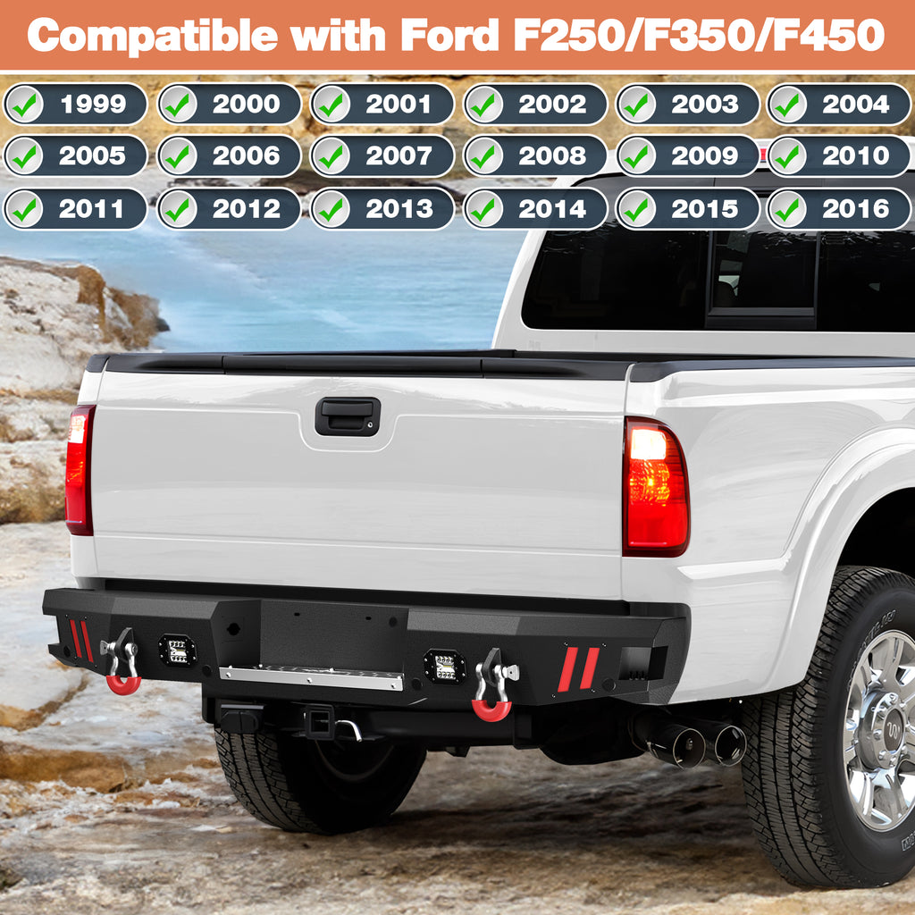 F250 Rear Bumper for 1999-2016 Ford F250/F350/F450