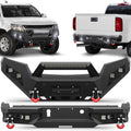 Colorado Front Bumper and Rear Bumper Set for 2015-2020 Chevy Colorado Pickup Trucks (Excluding ZR2)