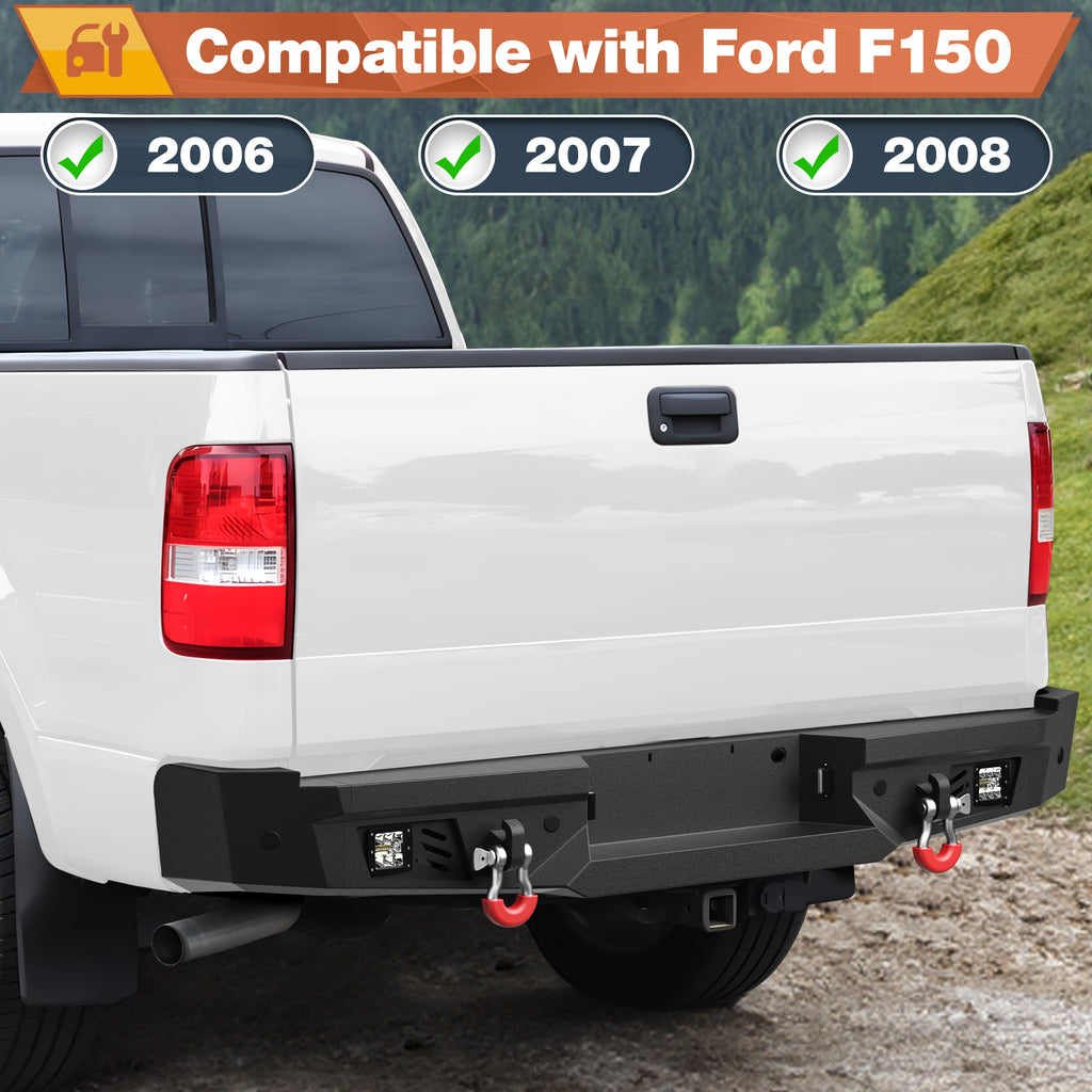 F150 Front Bumper and Rear Bumper for 2006-2007-2008 Ford F150 Pickup