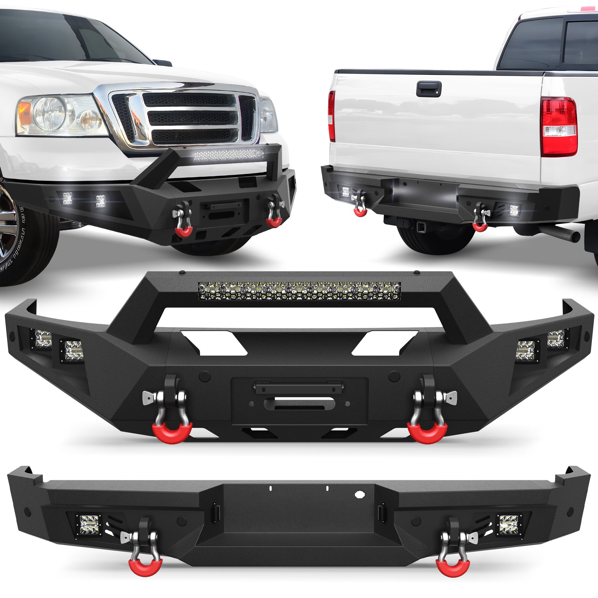 F150 Front Bumper and Rear Bumper for 2006-2007-2008 Ford F150 Pickup