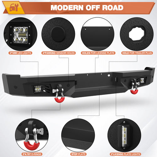 F150 Rear Bumper for 2006-2008 Ford F150 Pickup