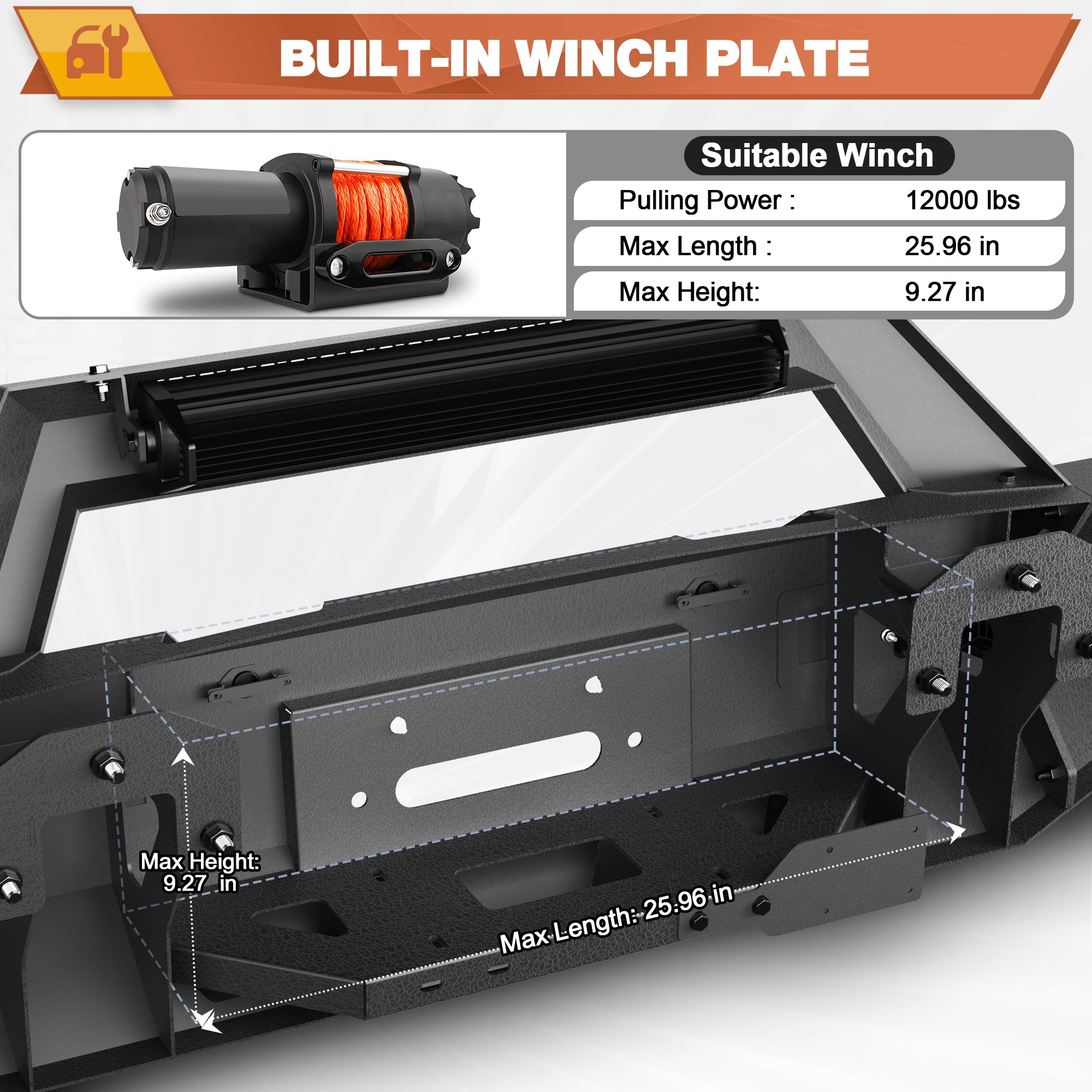Sierra Front Bumper for 2019-2022 GMC Sierra 1500