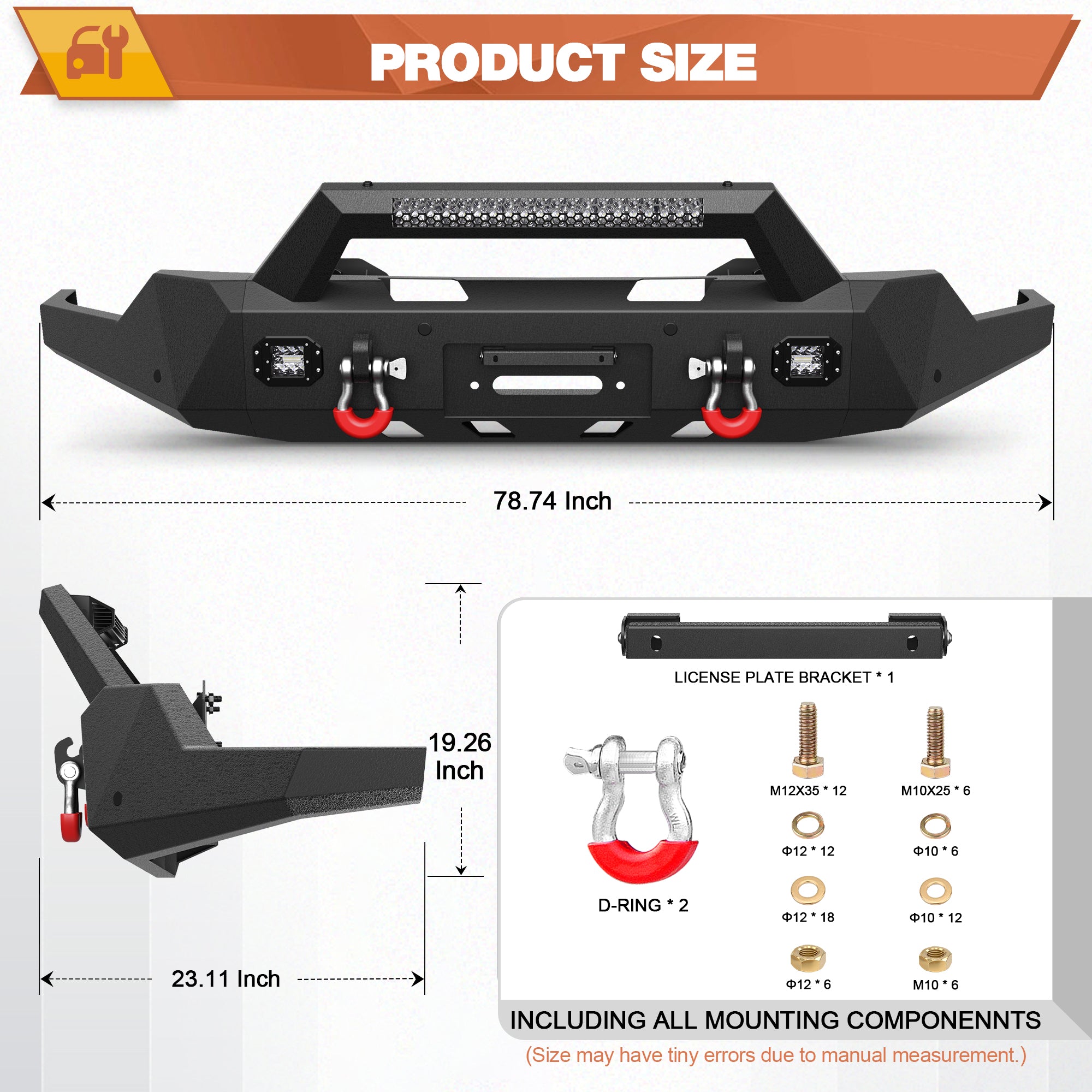 Sierra Front Bumper for 2019-2022 GMC Sierra 1500