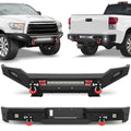Tundra Bumper Set Front Bumper and Rear Bumper for 2007-2013 Toyota Tundra Pickup