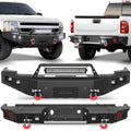Silverado 1500 Front Bumper and Rear Bumper for 2007-2013 Chevy Silverado 1500 Pickup