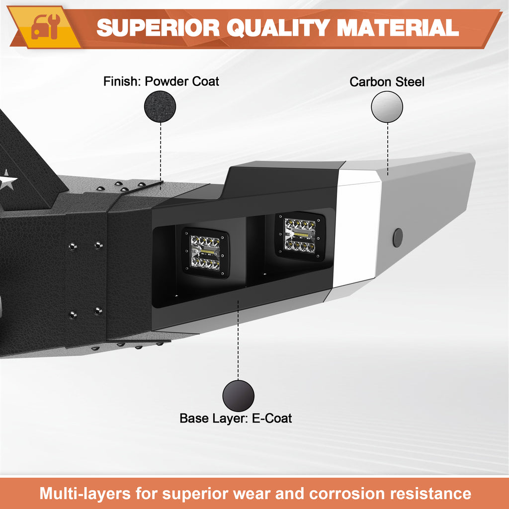 Silverado 1500 Front Bumper and Rear Bumper for 2007-2013 Chevy Silverado 1500 Pickup