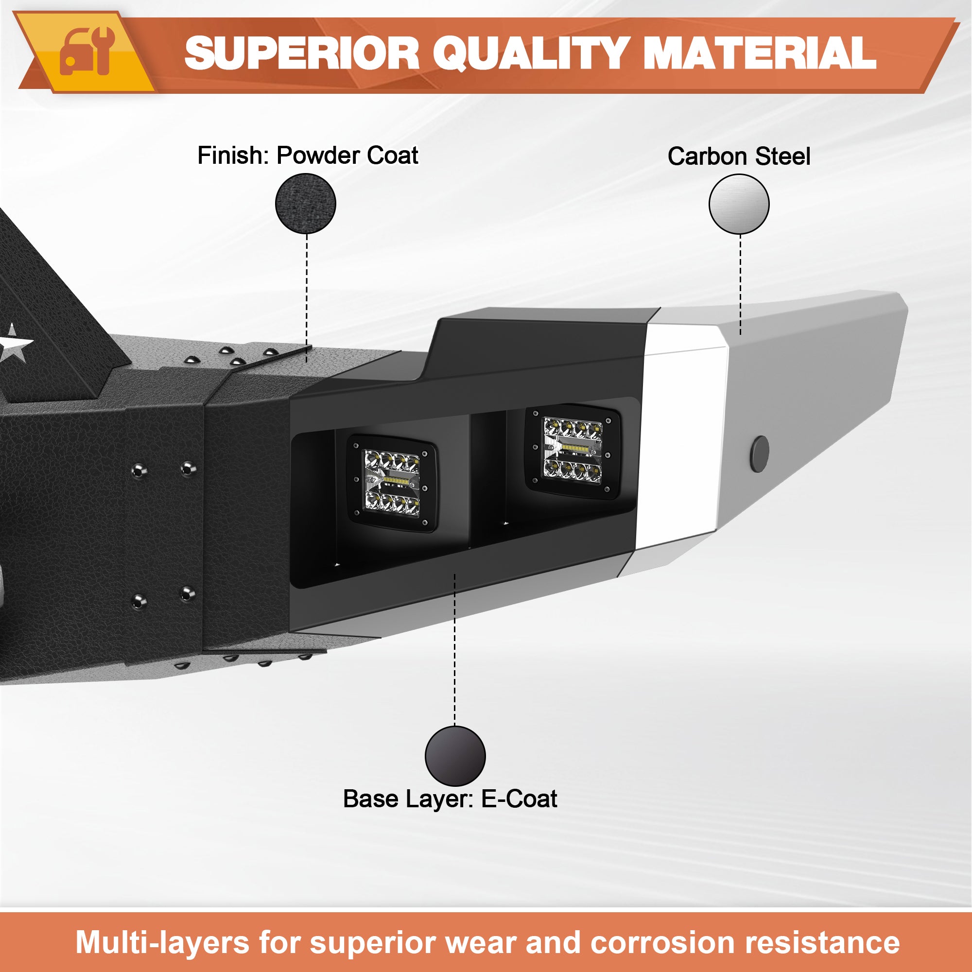 Silverado 1500 Front Bumper and Rear Bumper for 2007-2013 Chevy Silverado 1500 Pickup
