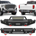 GMC Sierra 1500 Front Bumper and Rear Bumper Combo for 2019-2020-2021-2022 GMC Sierra 1500