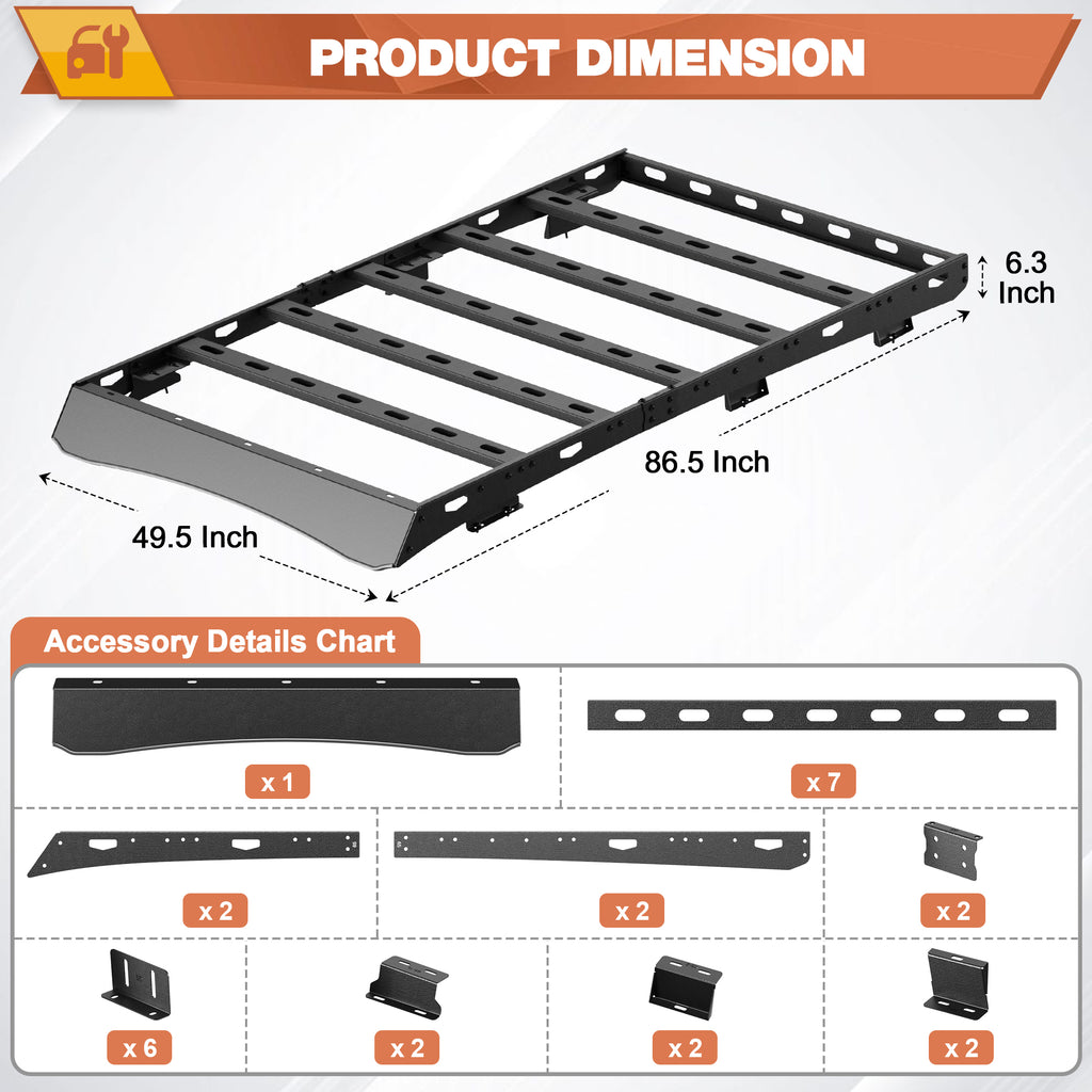 Explorer Roof Rack for  2020-2021-2022-2023-2024 Ford Explorer