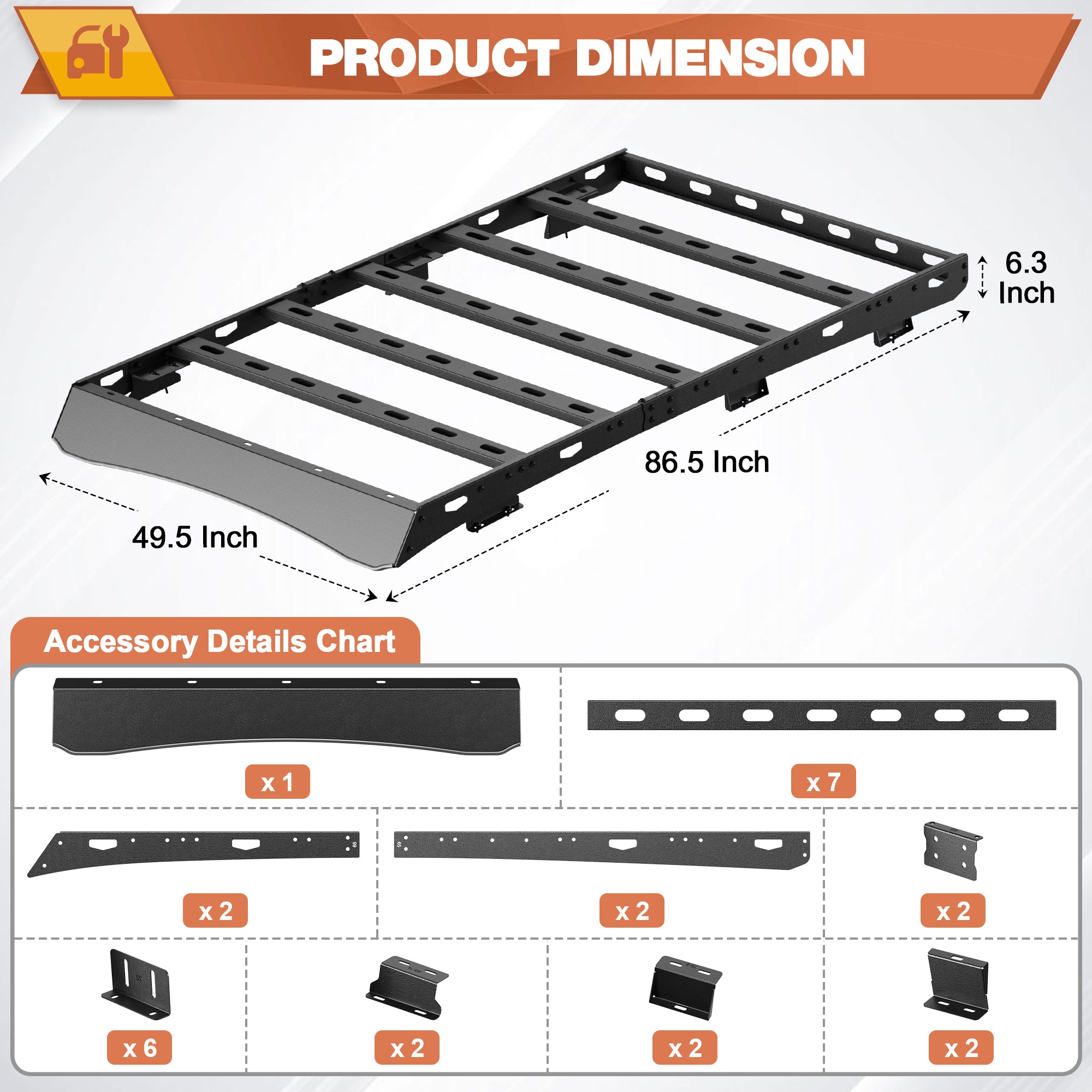 Explorer Roof Rack for  2020-2021-2022-2023-2024 Ford Explorer