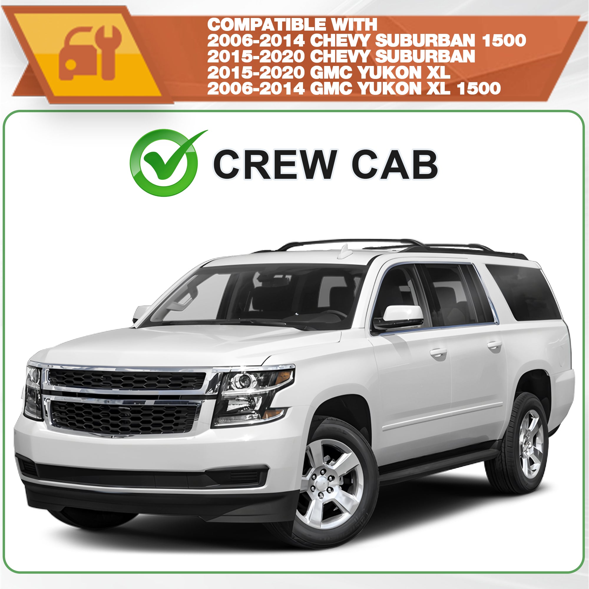 Suburban Running Boards Side Steps for 2006-2020 Chevy Suburban and GMC Yukon XL