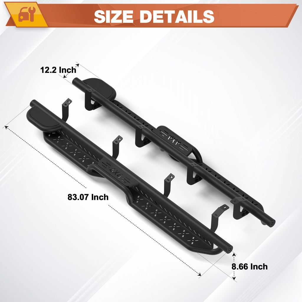 Tundra Running Boards Compatible with 2022-2025 Toyota Tundra Crew Max Nerf Bars