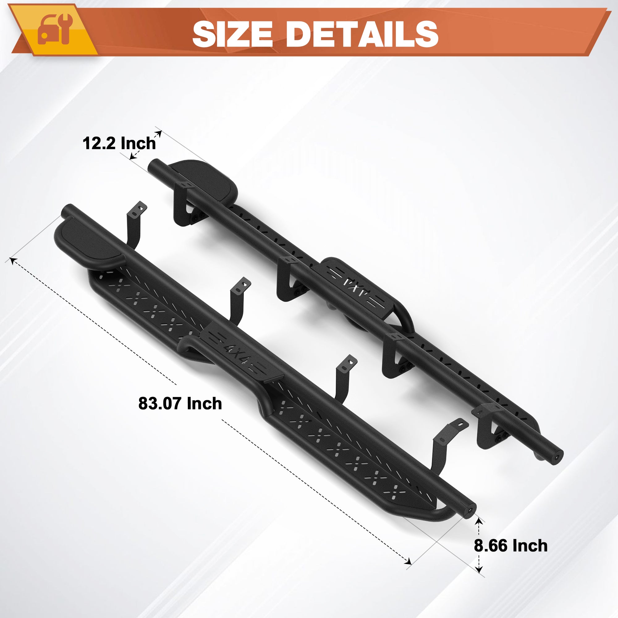 Tundra Running Boards Compatible with 2022-2025 Toyota Tundra Crew Max Nerf Bars