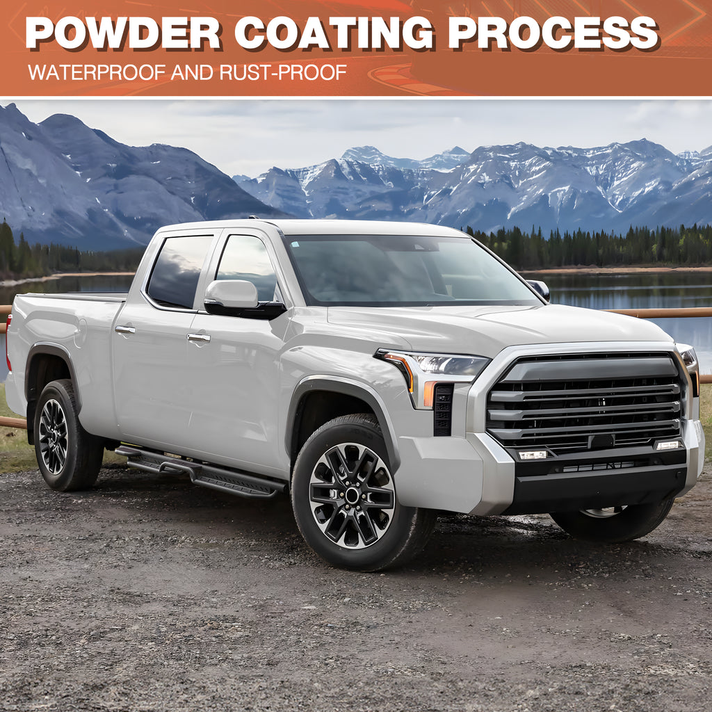Tundra Running Boards Compatible with 2022-2025 Toyota Tundra Crew Max Nerf Bars