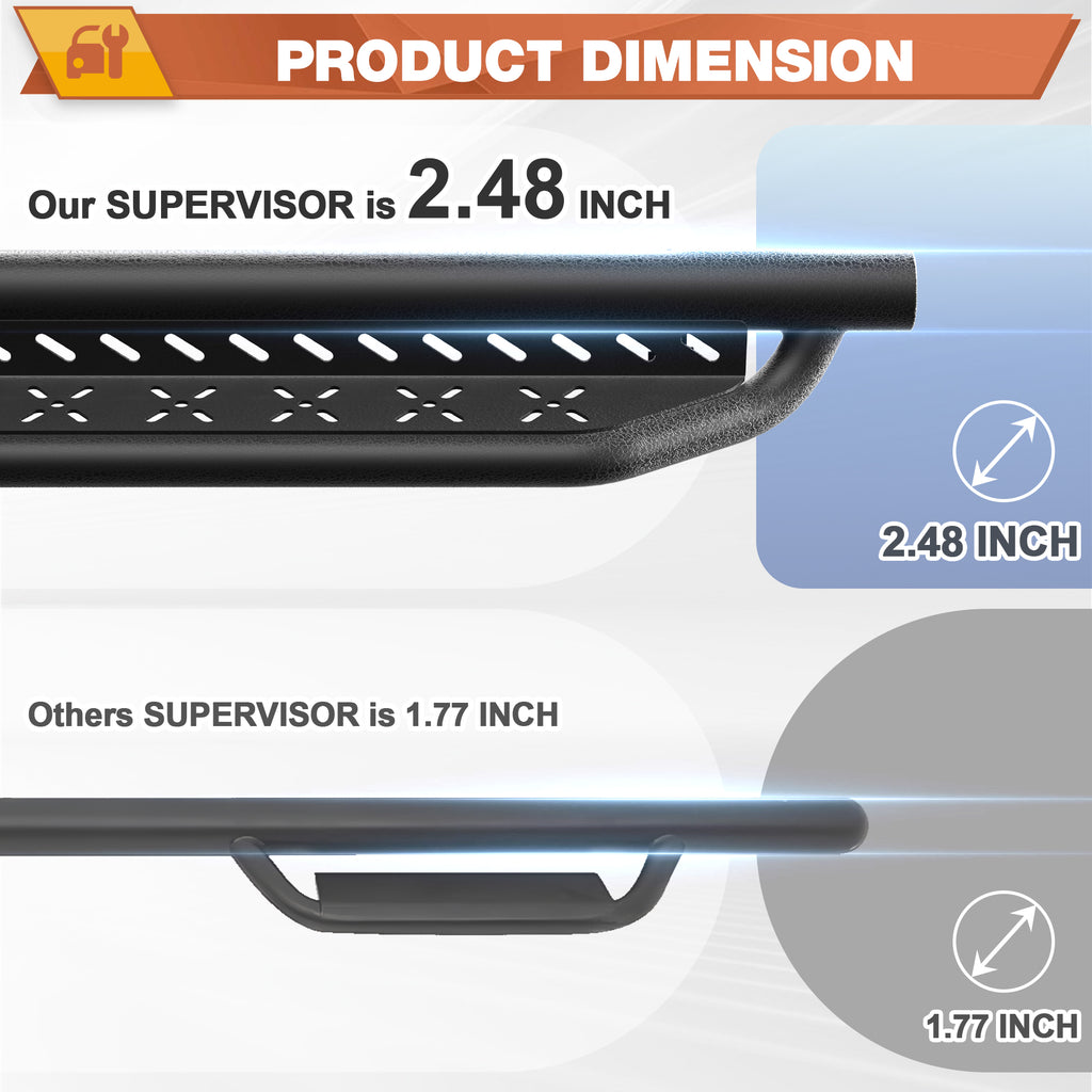 Tundra Running Boards Compatible with 2022-2025 Toyota Tundra Crew Max Nerf Bars
