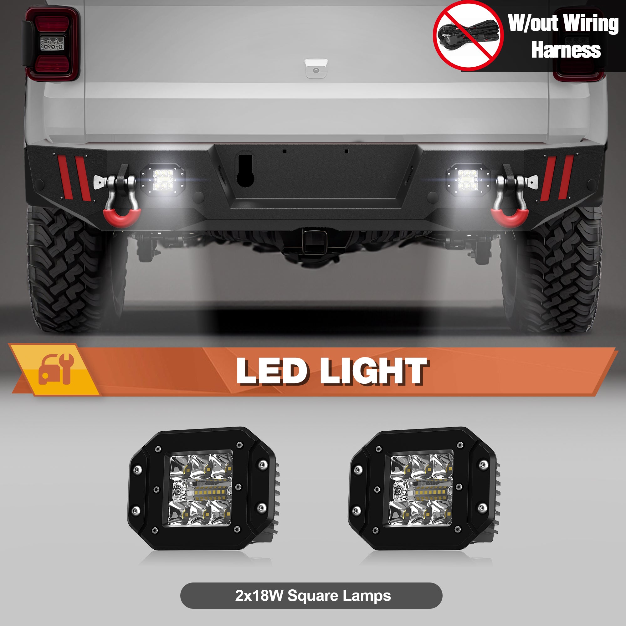Jeep JT Rear Bumper for 2020-2026 Gladiator JT