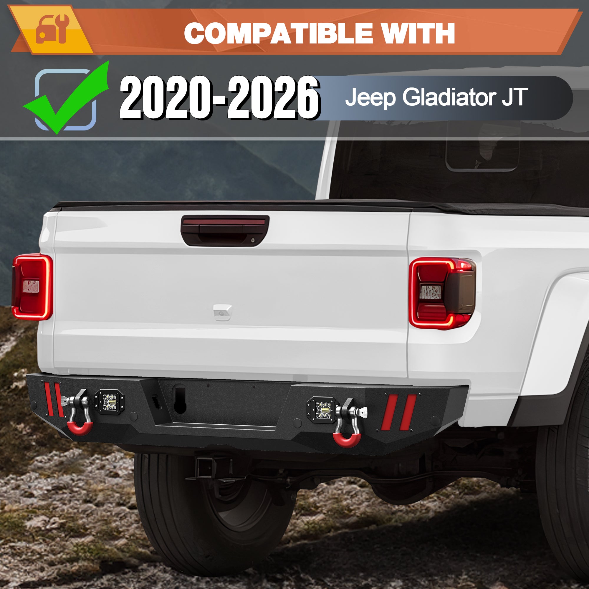 Jeep JT Rear Bumper for 2020-2026 Gladiator JT