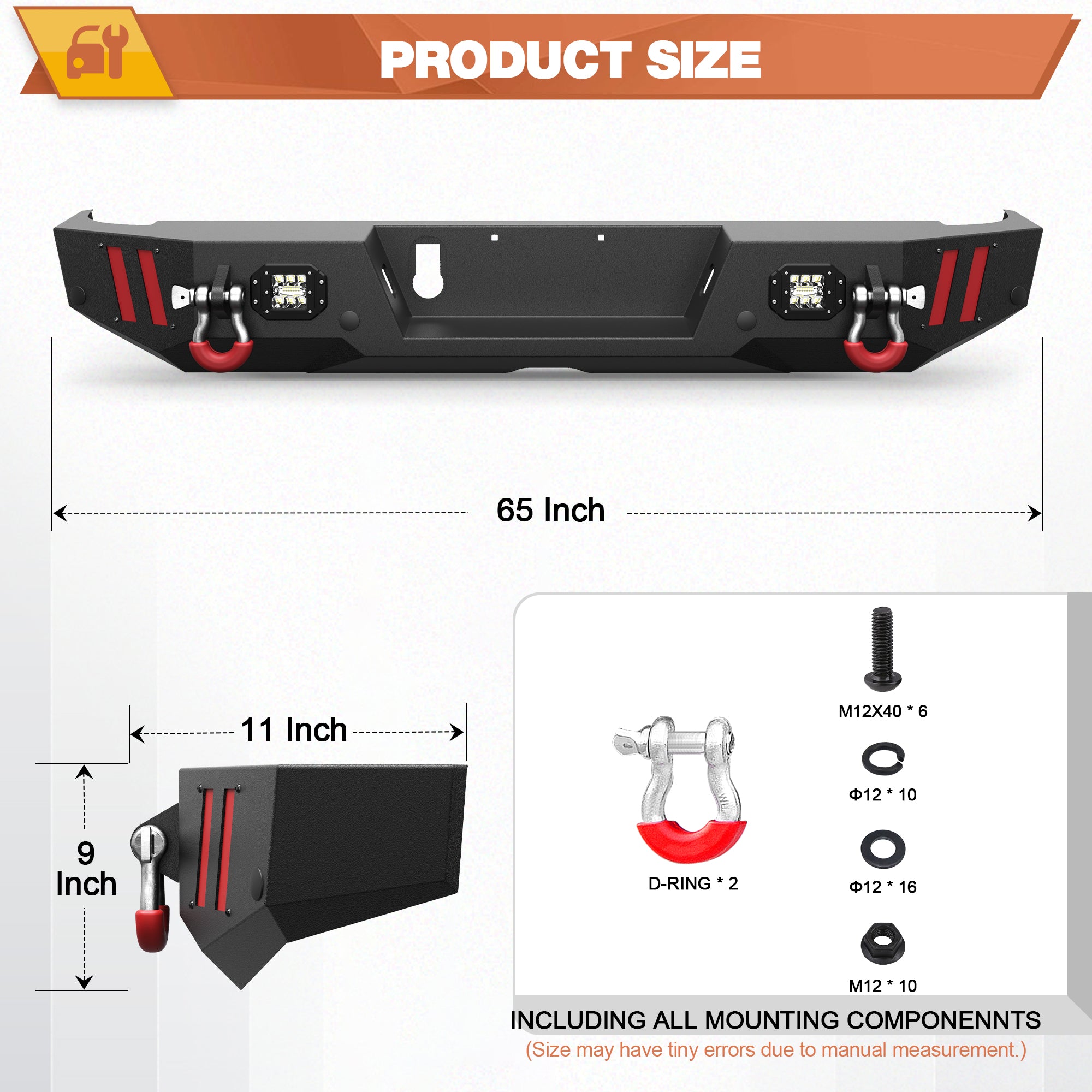 Jeep JT Rear Bumper for 2020-2026 Gladiator JT