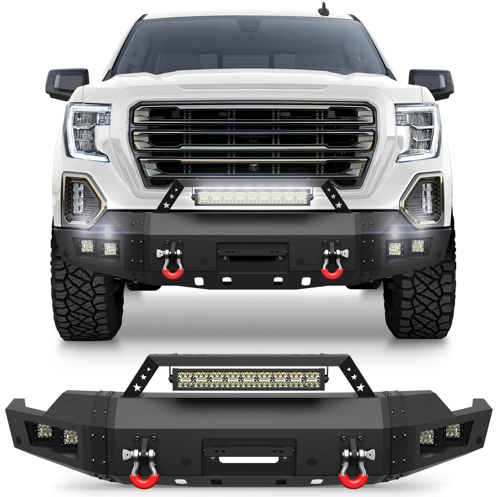 Sierra 1500 Front Bumper for 2019-2020-2021-2022 GMC Sierra 1500