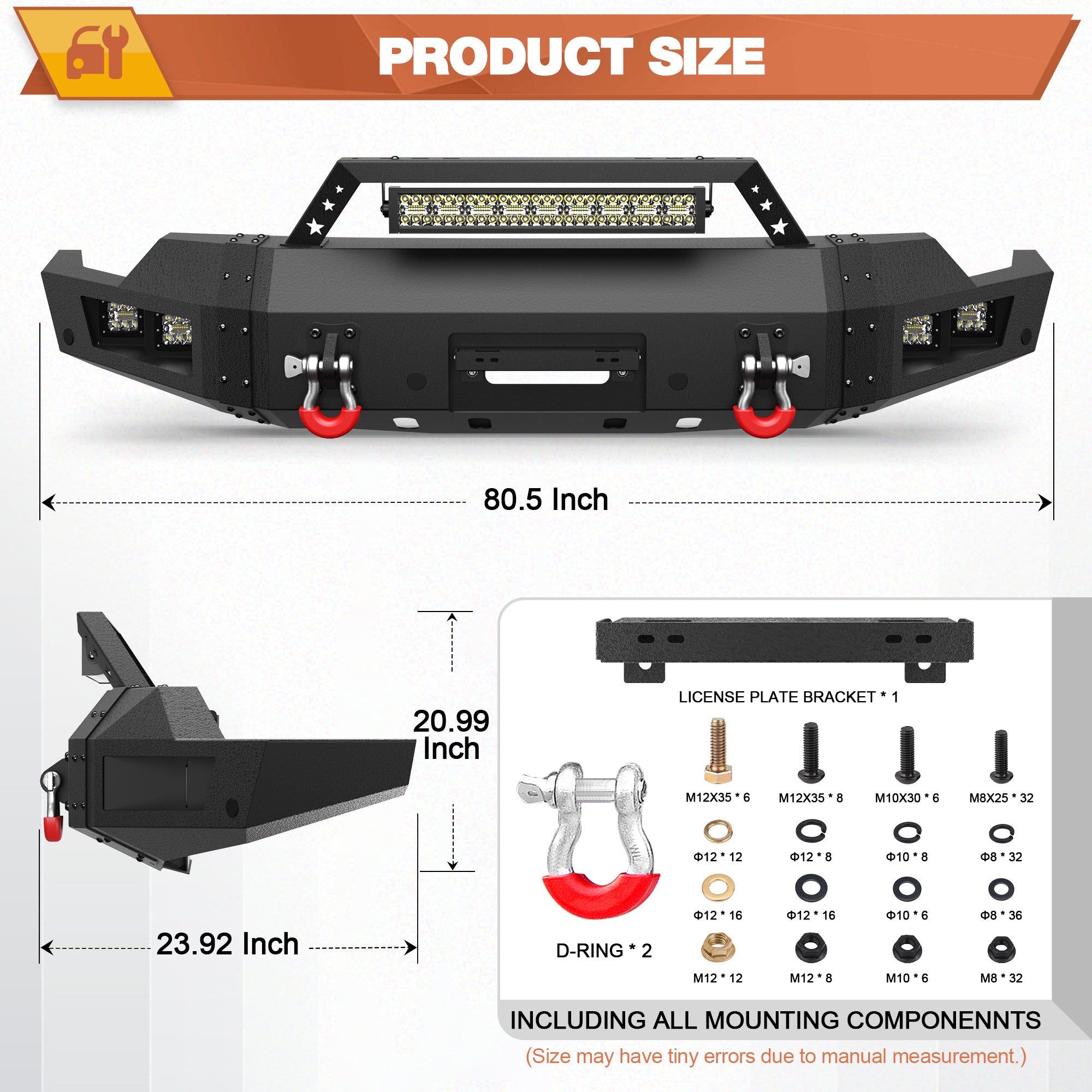 Sierra 1500 Front Bumper for 2019-2020-2021-2022 GMC Sierra 1500
