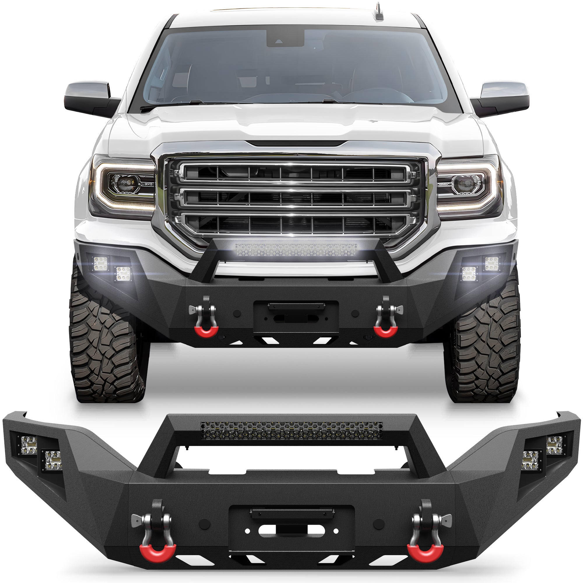 Sierra 1500 Front Bumper for 2016-2017-2018 GMC Sierra 1500
